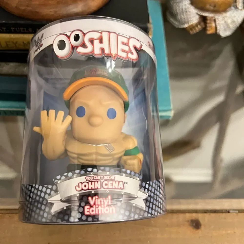 NIB WWE John Cena Vinyl Edition Ooshies Figurine.